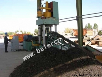 Y83-6300 Scrap metal chip briquette machine use in Iran