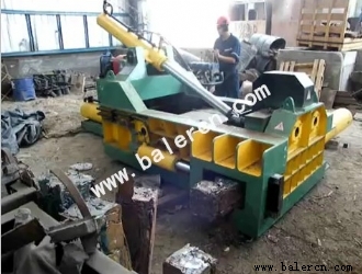 Y81T-1600 integral structure scrap metal baler use in Chile