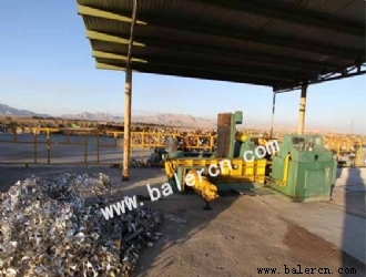 Y81-2500 Hydraulic metal baler use in Iran