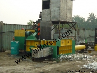 Scrap aluminum baler Y81T-1600 PLC using in Malaysia